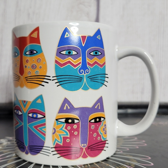 Laurel Burch Other - Vintage 1995 Laurel Burch Fantastic Felines Cat Head Coffee Tea Mug
